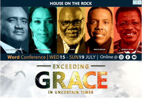 HOUSE ON THE ROCK CHURCH THE WORD CONFERENCE 2020