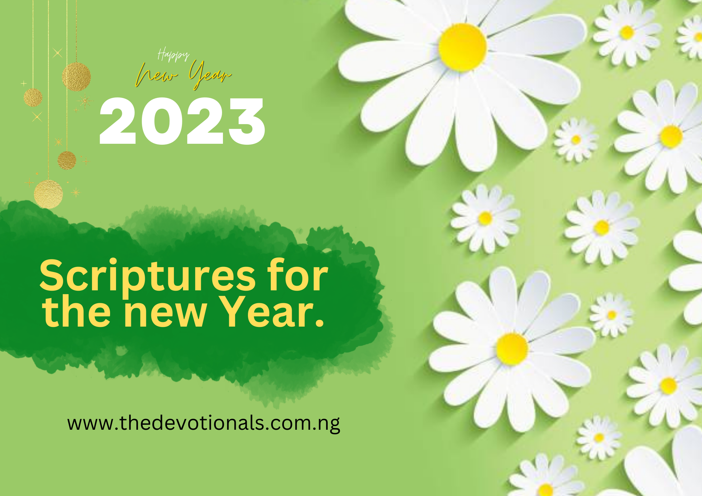 SCRIPTURES FOR THE NEW YEAR 2024 STAY PRODUCTIVE Daily Devotionals