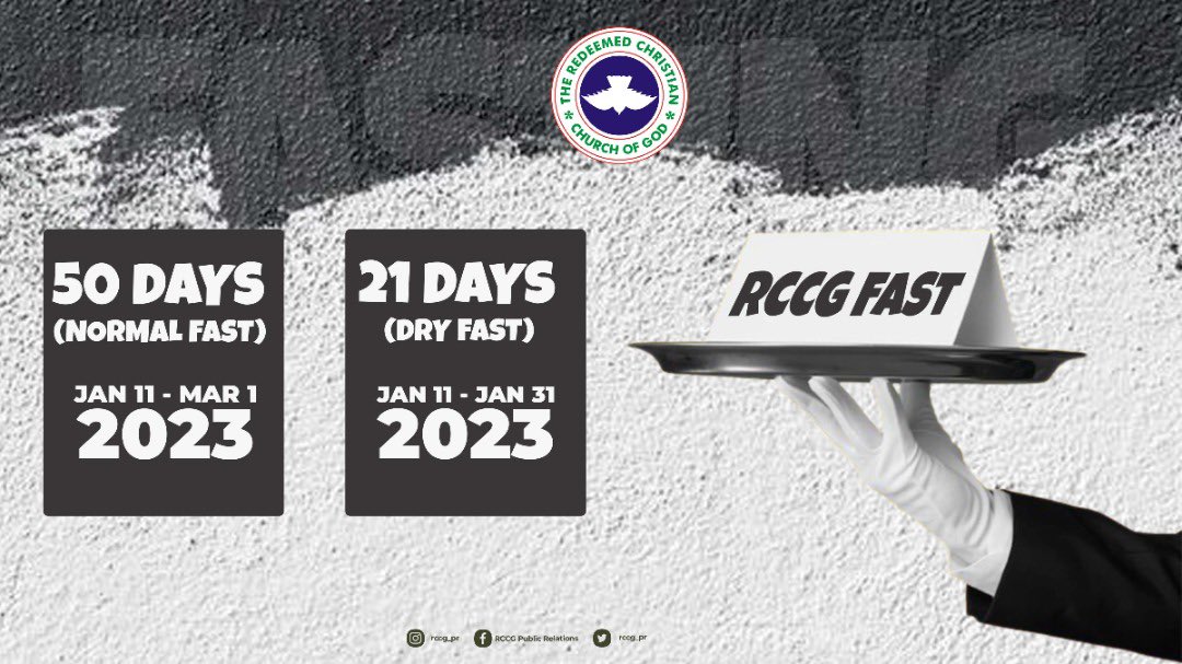 RCCG Fasting And Prayer Points 2023 Daily Devotionals