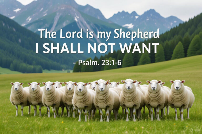 the Lord is My Shepherd I Shall Not Want